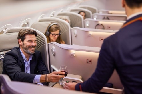 Pasajero a bordo de Clase Busines A321XLR